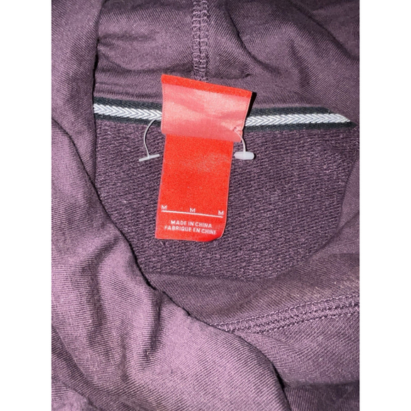 NIKE Womens Sweatshirt Purple Funnel Hoodie Pullover Camouflage Logo Size M - Picture 6 of 11